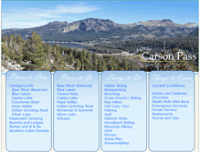 Tablet Screenshot of carsonpass.com